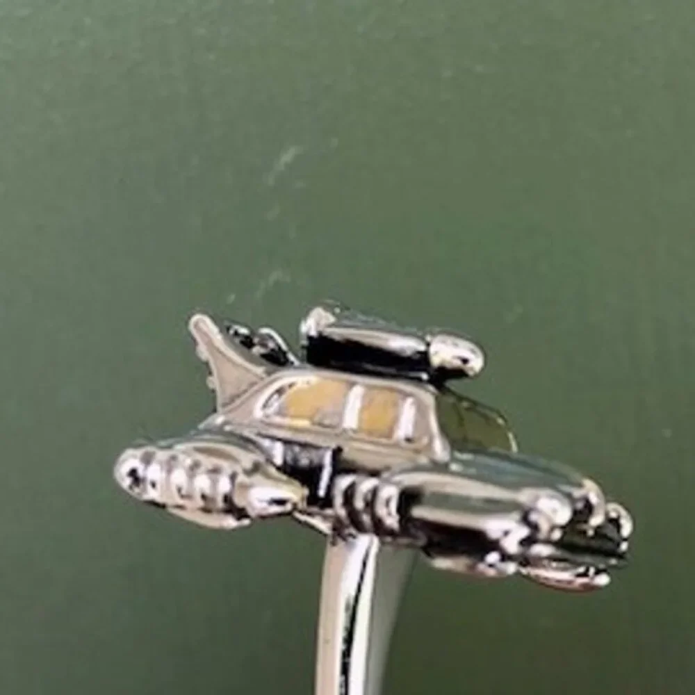 Paul Smith Silver / Golden Space Car Cufflinks Cuff Links